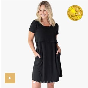 Eleanora Bamboo Maternity & Nursing Lounge Dress